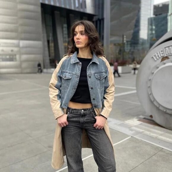 Galita Hybrid Denim Trench Coat - Picture 2 of 16